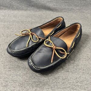 Polo Ralph Lauren Men's Wyndings Navy Blue Leather Driving Loafer Shoes Size 9 D